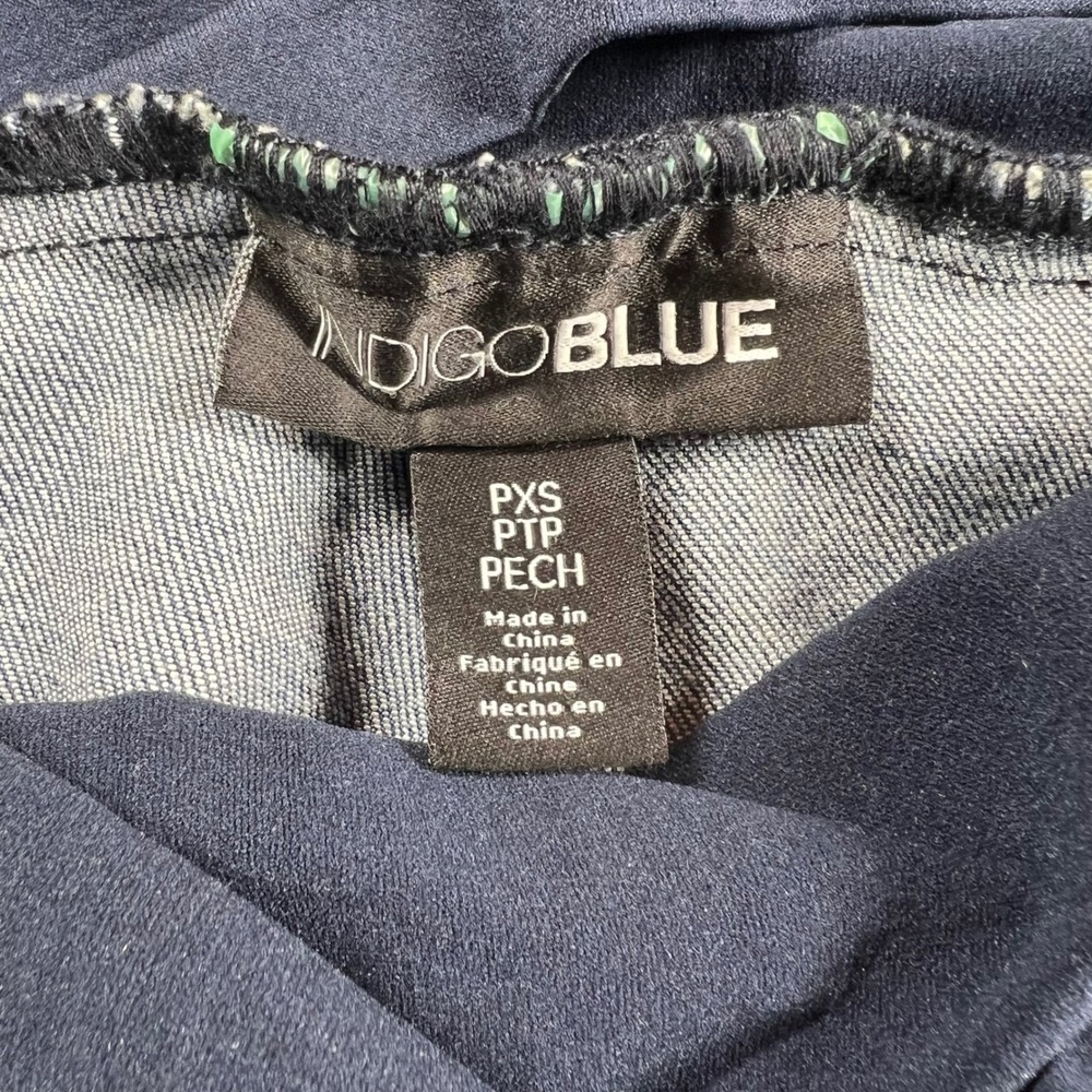 Indigo Blue Maternity Skinny Jeans Secret Fit Belly Dark Wash PXS Petite XS NWT - Picture 6 of 9